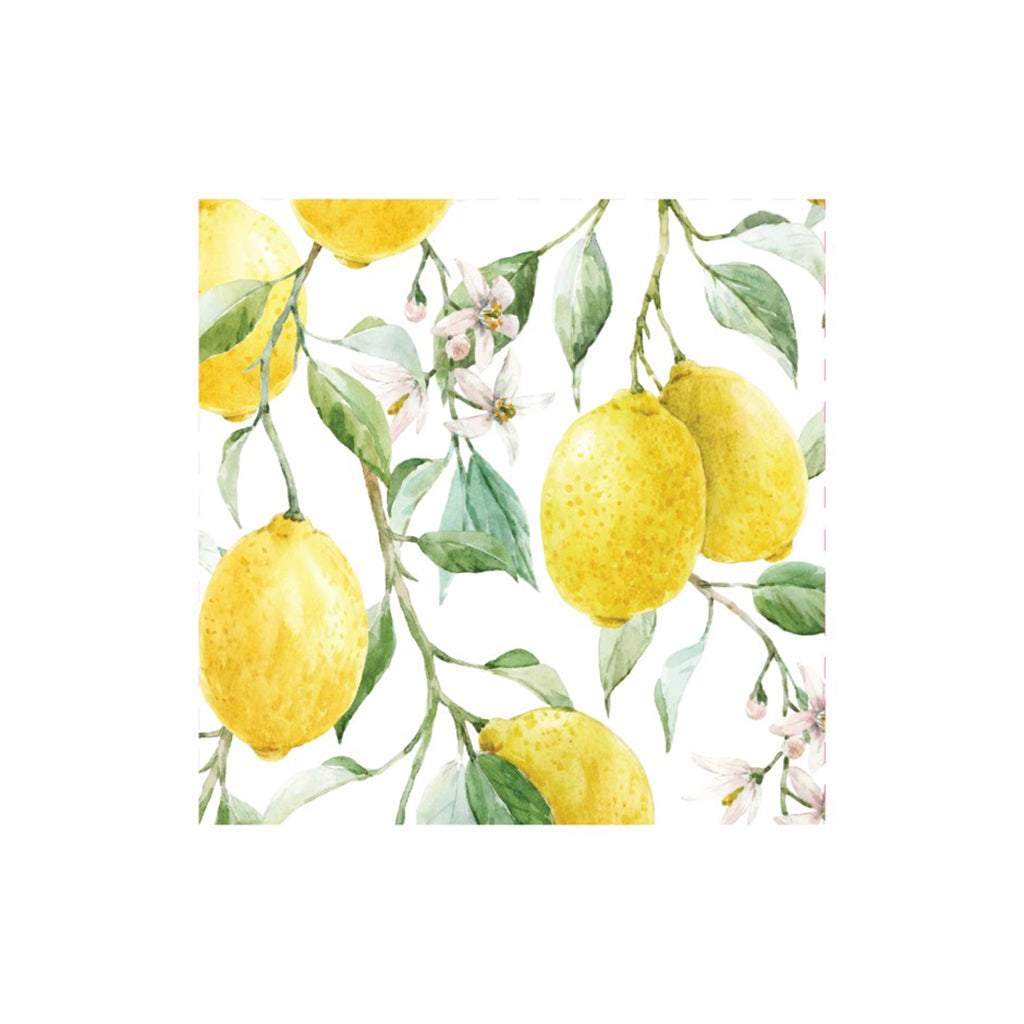 Fresh Lemon Printed Napkins