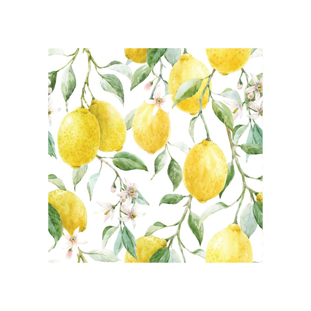 Fresh Lemon Printed Napkins