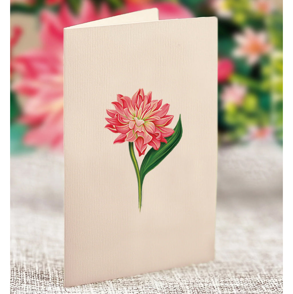 Dear Dahlia Mini 3D Paper Bouquet And Card