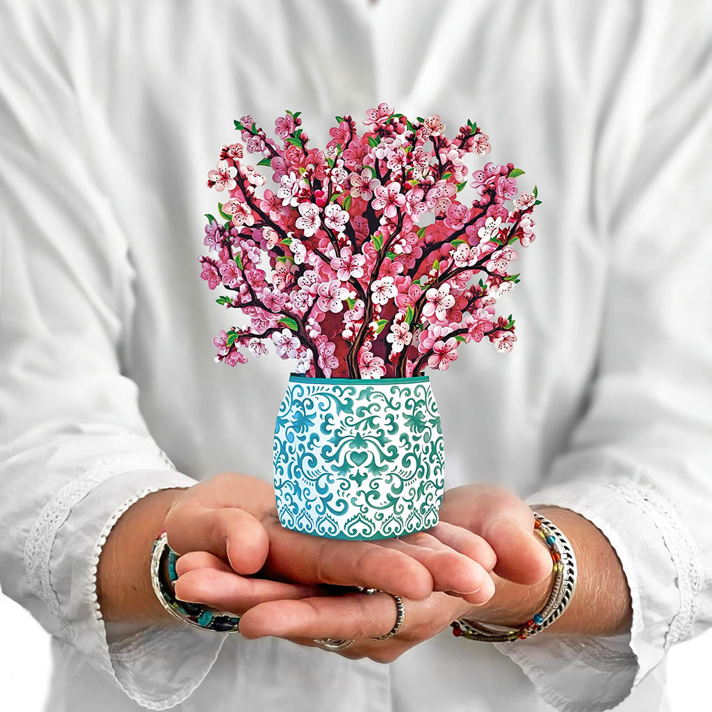 Cherry Blossom Mini Bouquet And Card