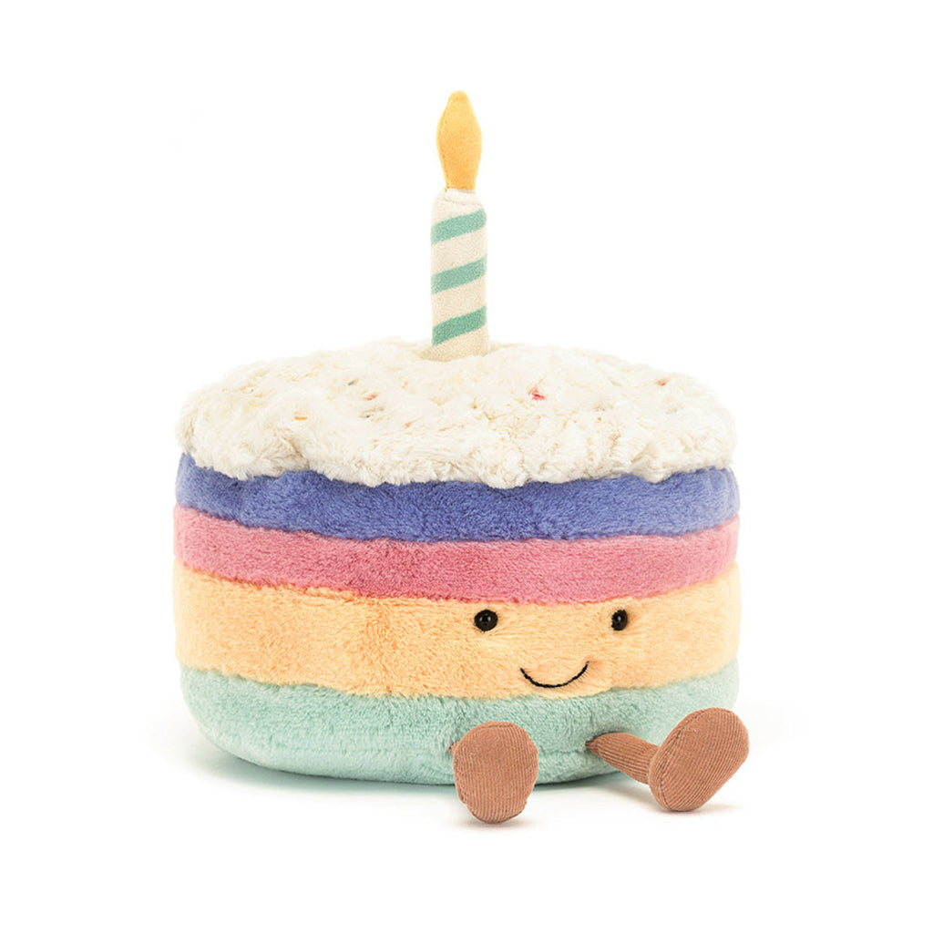 Amuseable Rainbow Birthday Cake 9In Jellycat