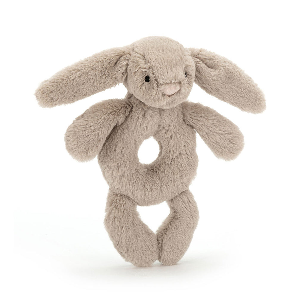 Bashful Beige Bunny Ring Rattle Jellycat