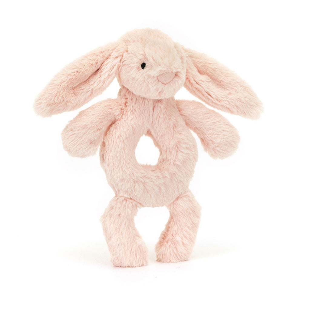 Bashful Blush Bunny Ring Rattle Jellycat