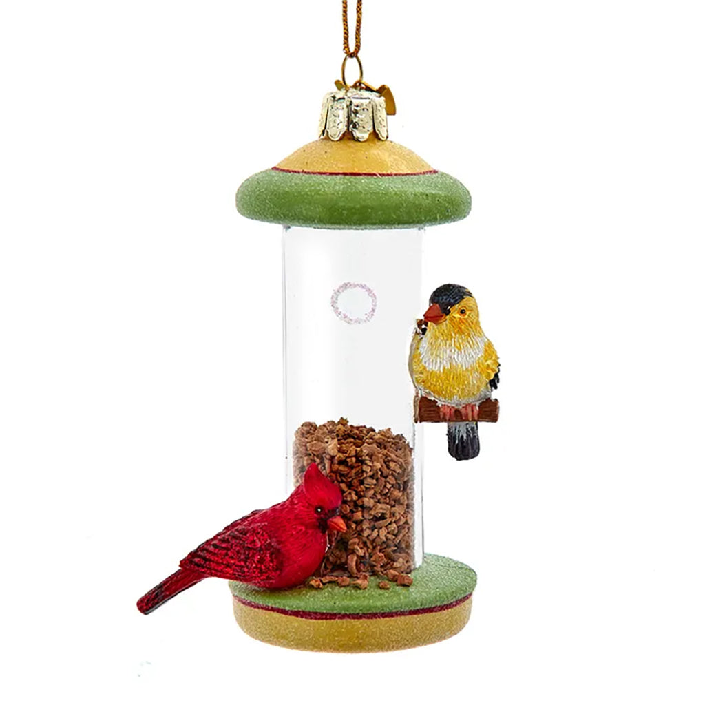 Noble Gems Glass Bird Feeder Ornament