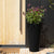 Demi Tall 26" Planter Black