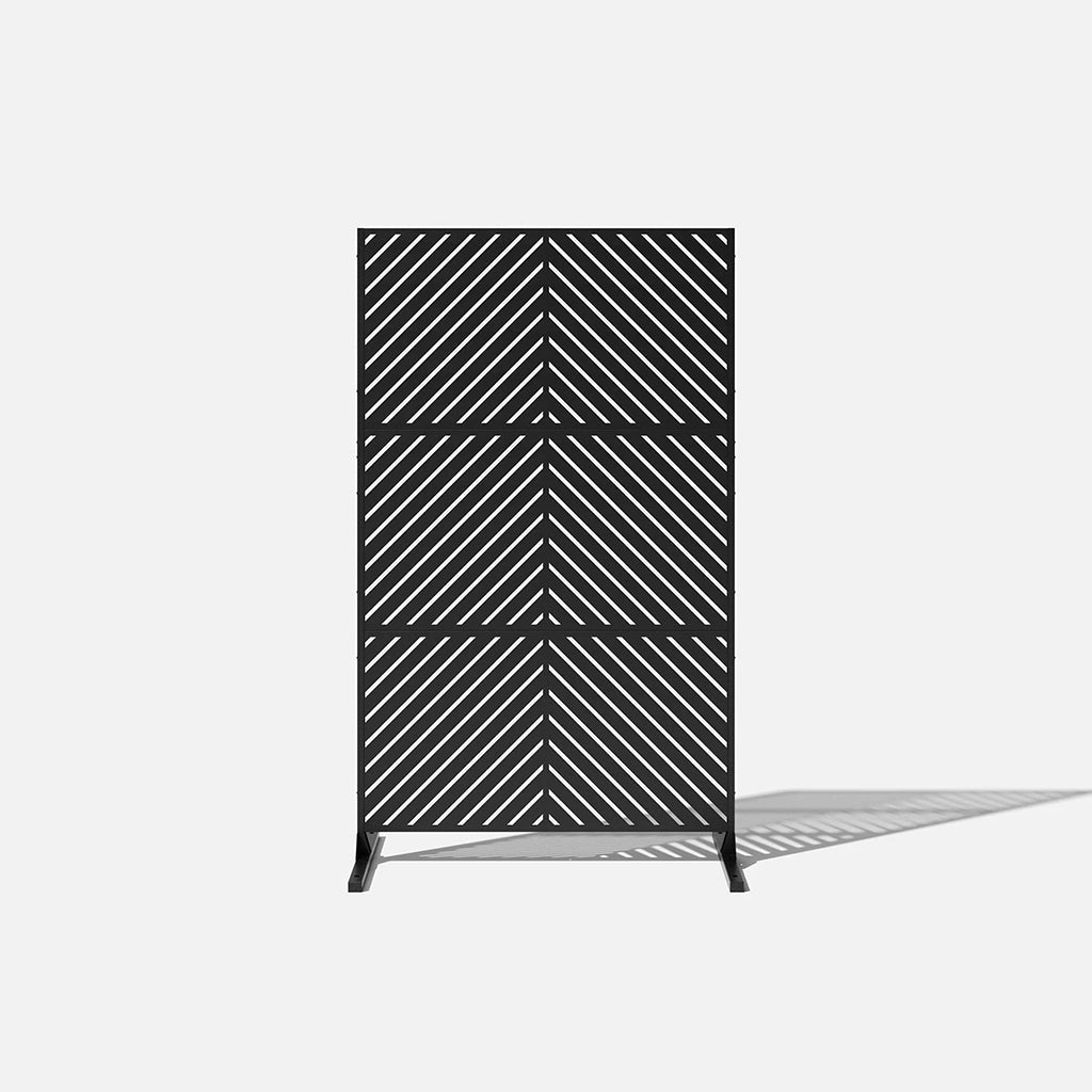 Arrow Outdoor Screen Black 3Pcs