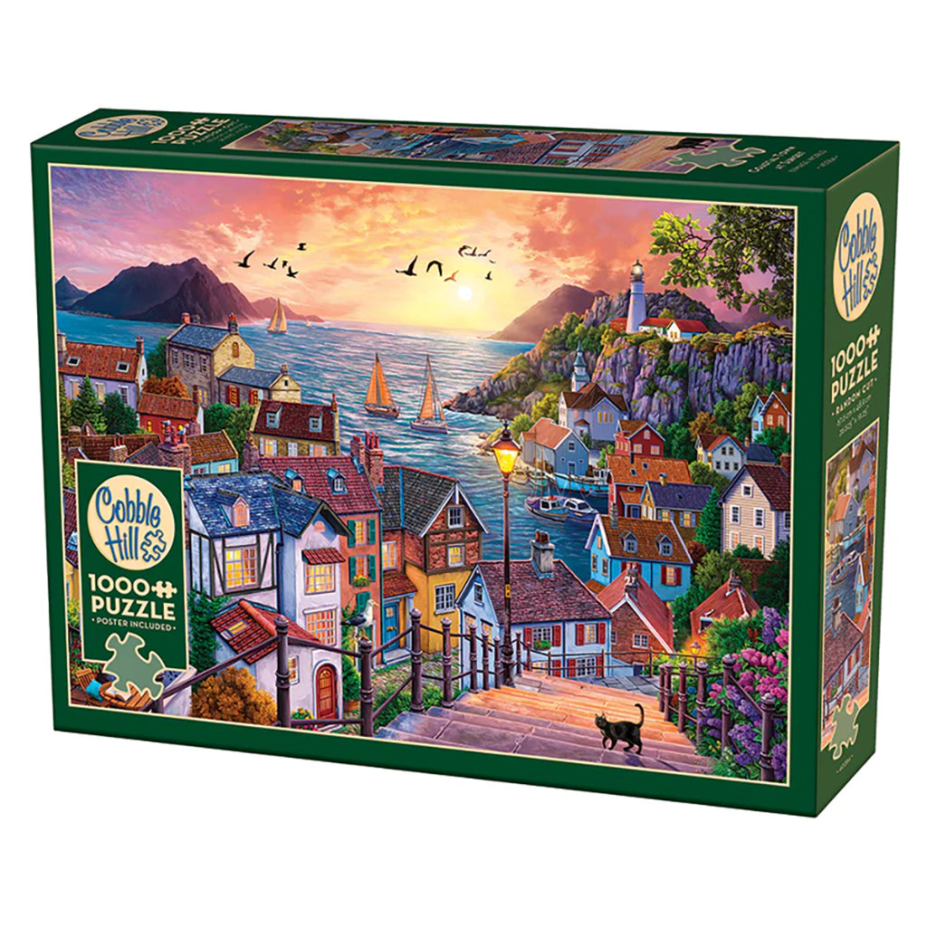 Coastal Town at Sunset 1000pc Puzzle