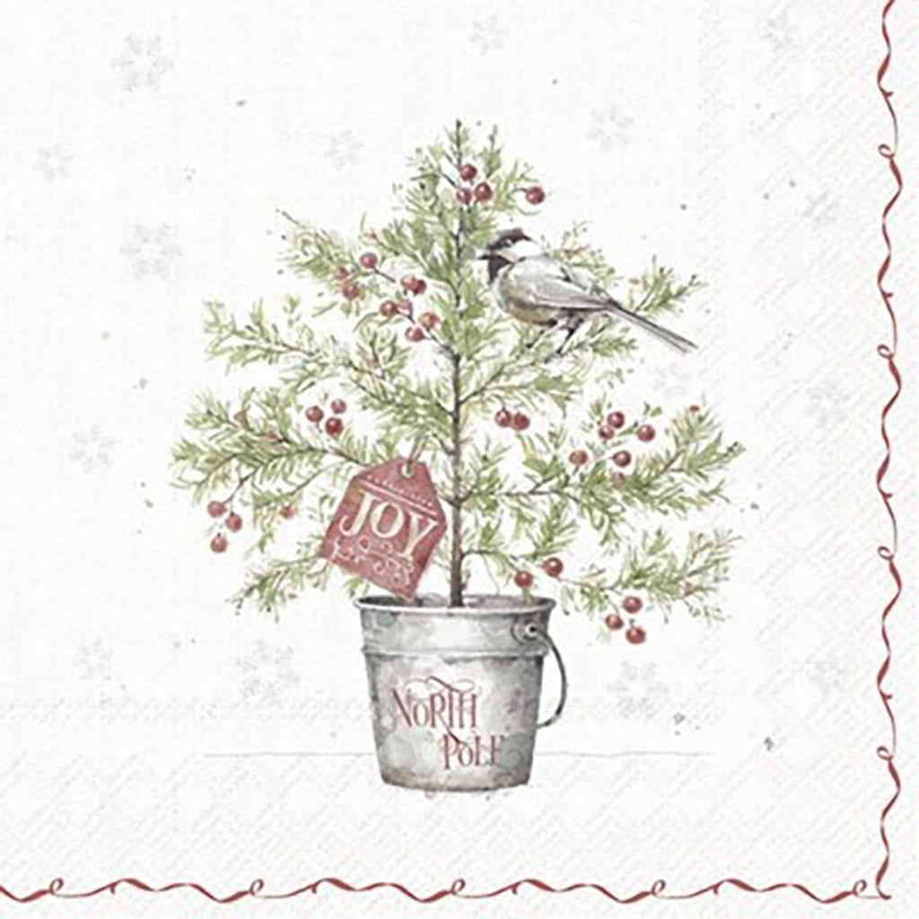 Christmas Tree Present Lunch Napkin