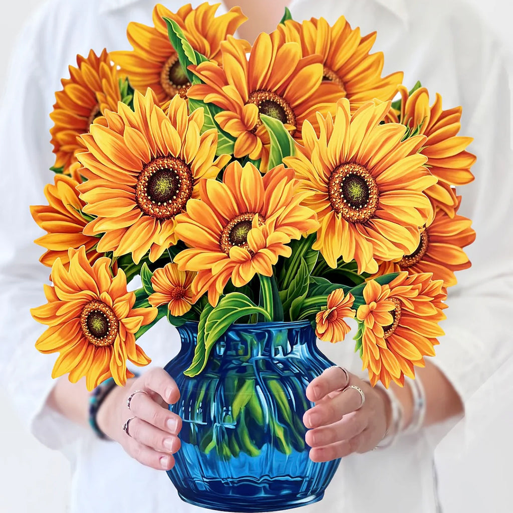 Classic Sunflowers Bouquet And Card