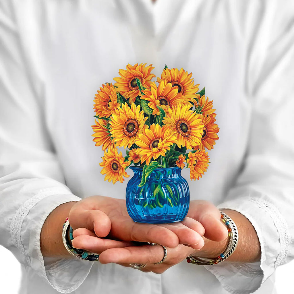 Mini Sunflower Bouquet And Card