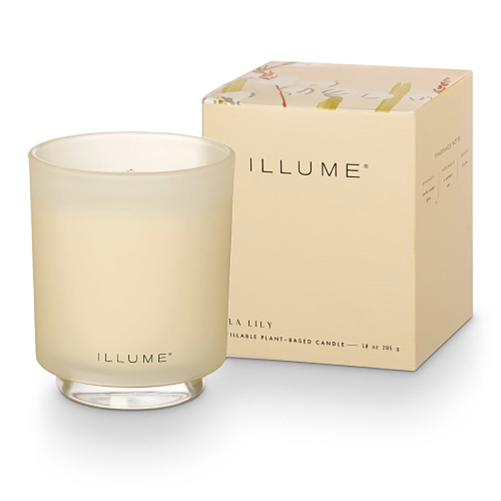 Isla Lily Boxed Refillable Glass Candle