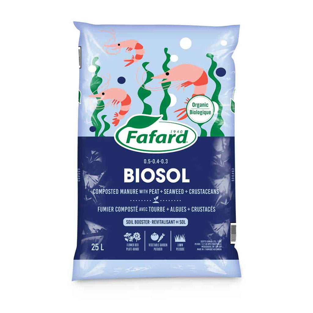 Fafard Biosol Compost W/Peat&Seaweed&Crustations 25L 85/Skd