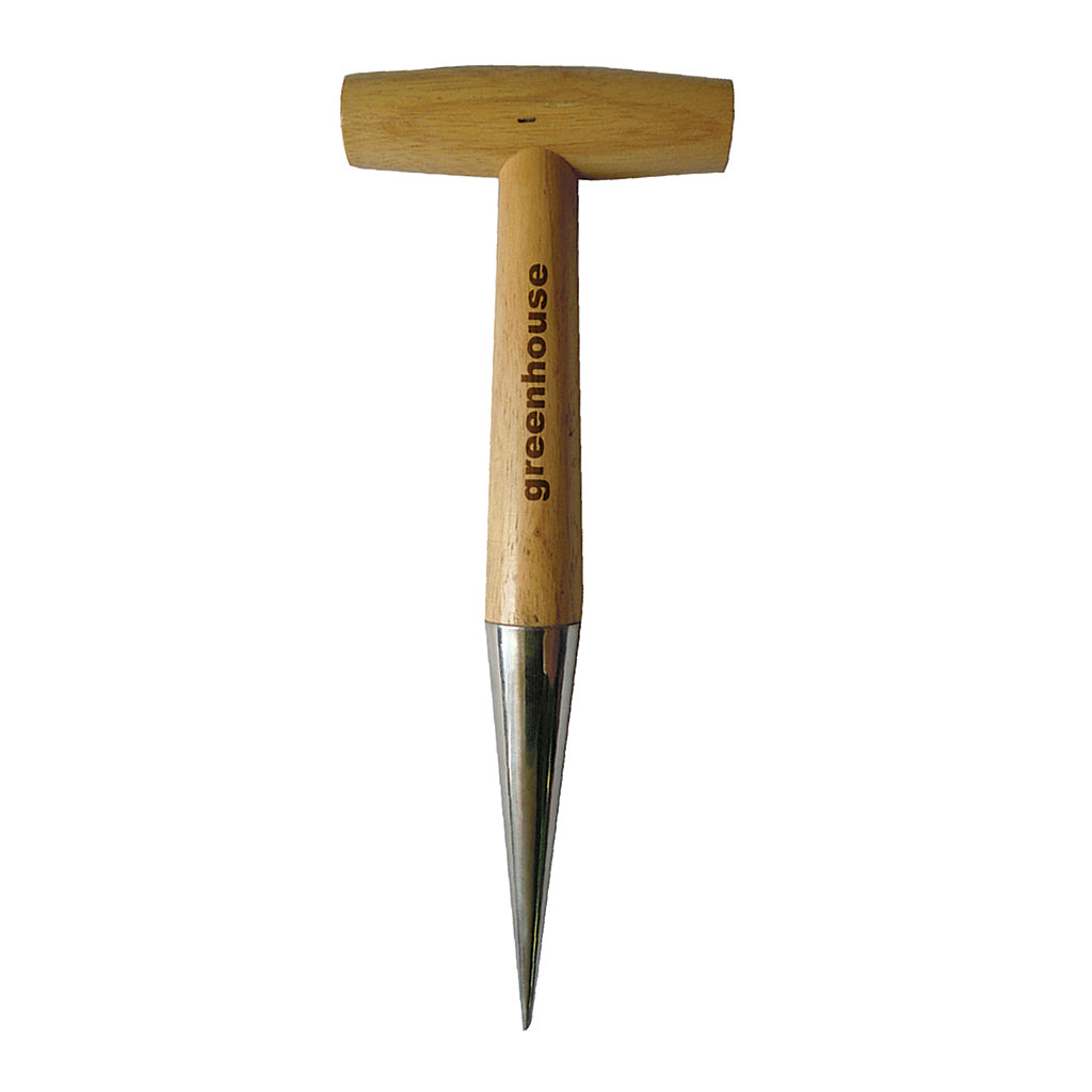 Greenhouse Wooden Dibble with Stainless Steel Tip
