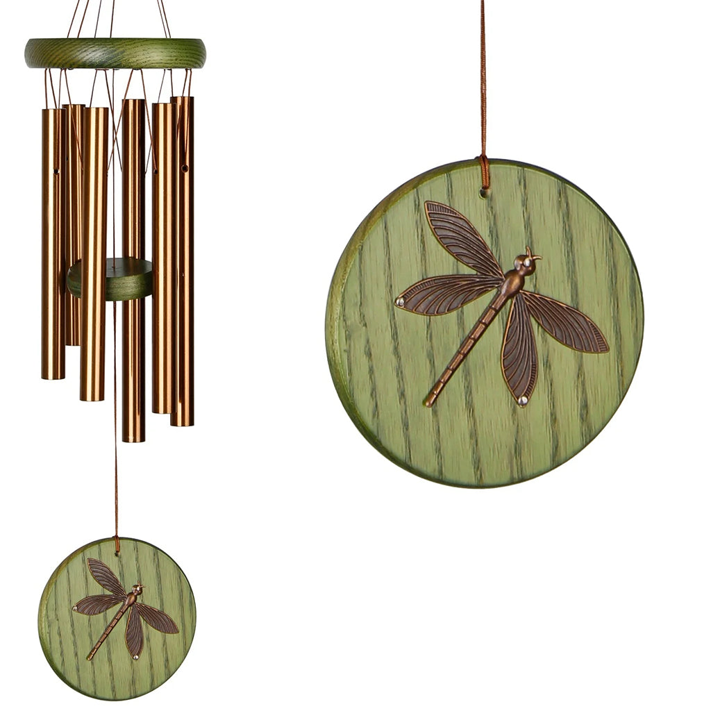 Habitats Green Dragonfly Wind Chime