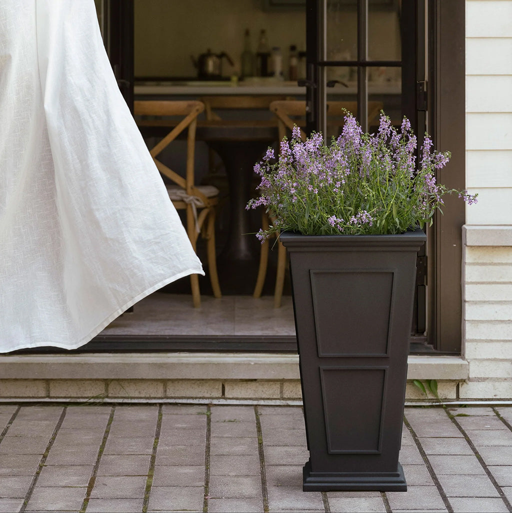 Brixton Tall Planter 26In Black