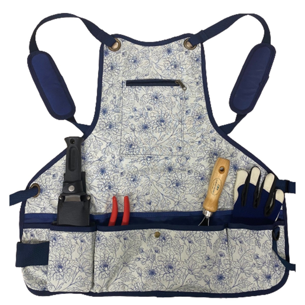 Full Blue Apron 14 Pockets