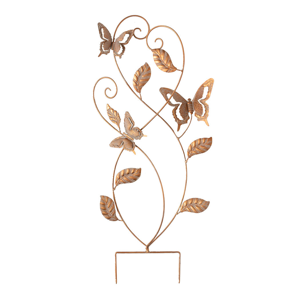 Graceful Butterfly Metal Stake 29.25In