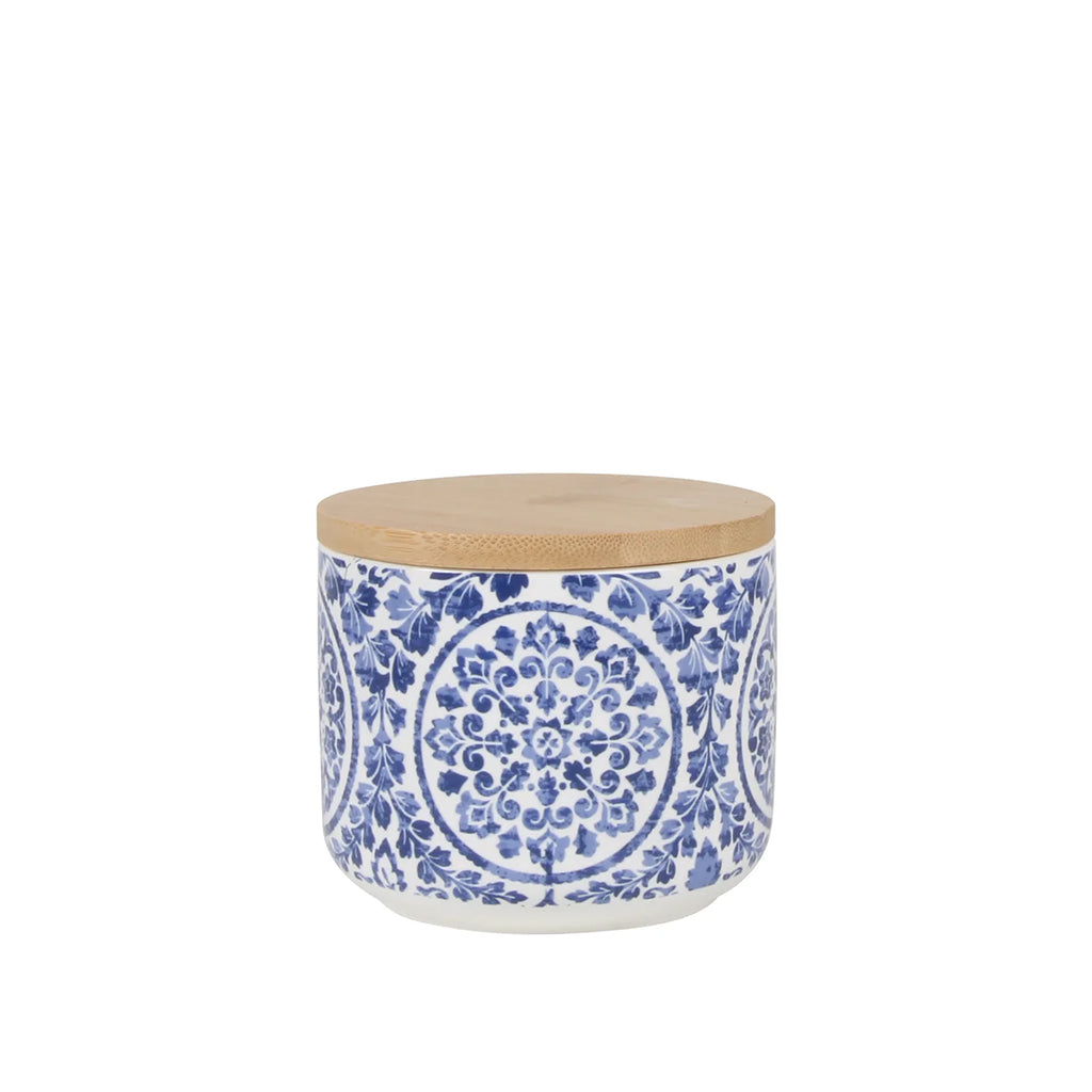 Medallion Printed Canister Small 400Ml Blue