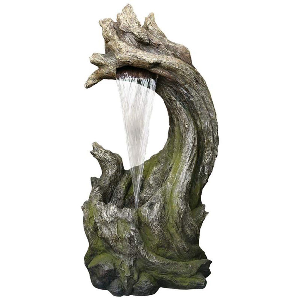 Fountain Tree Hollow with Lights 40in