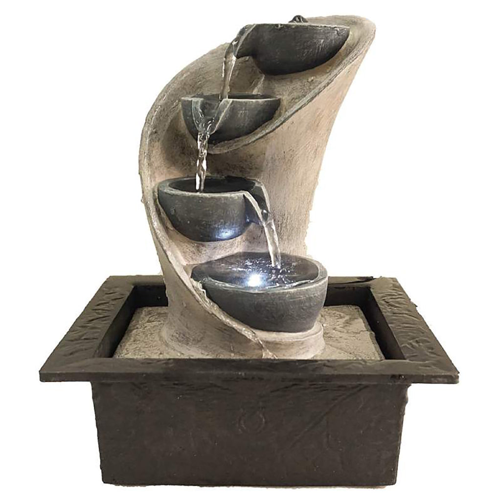 Table Fountain Vase 10In