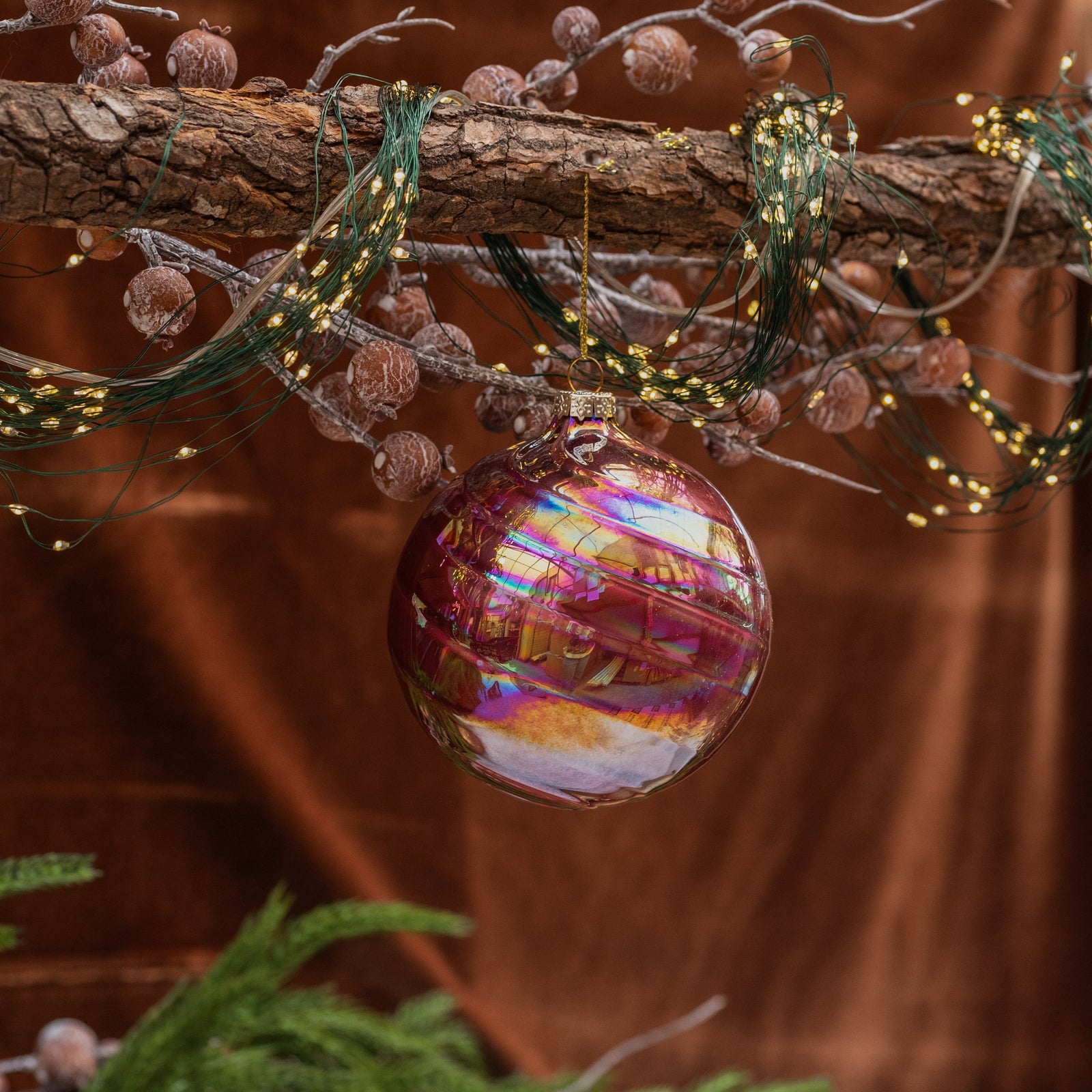 Shimmer Plum Ornament