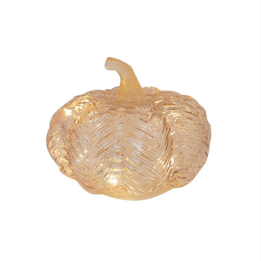LED Glass Pumpkin