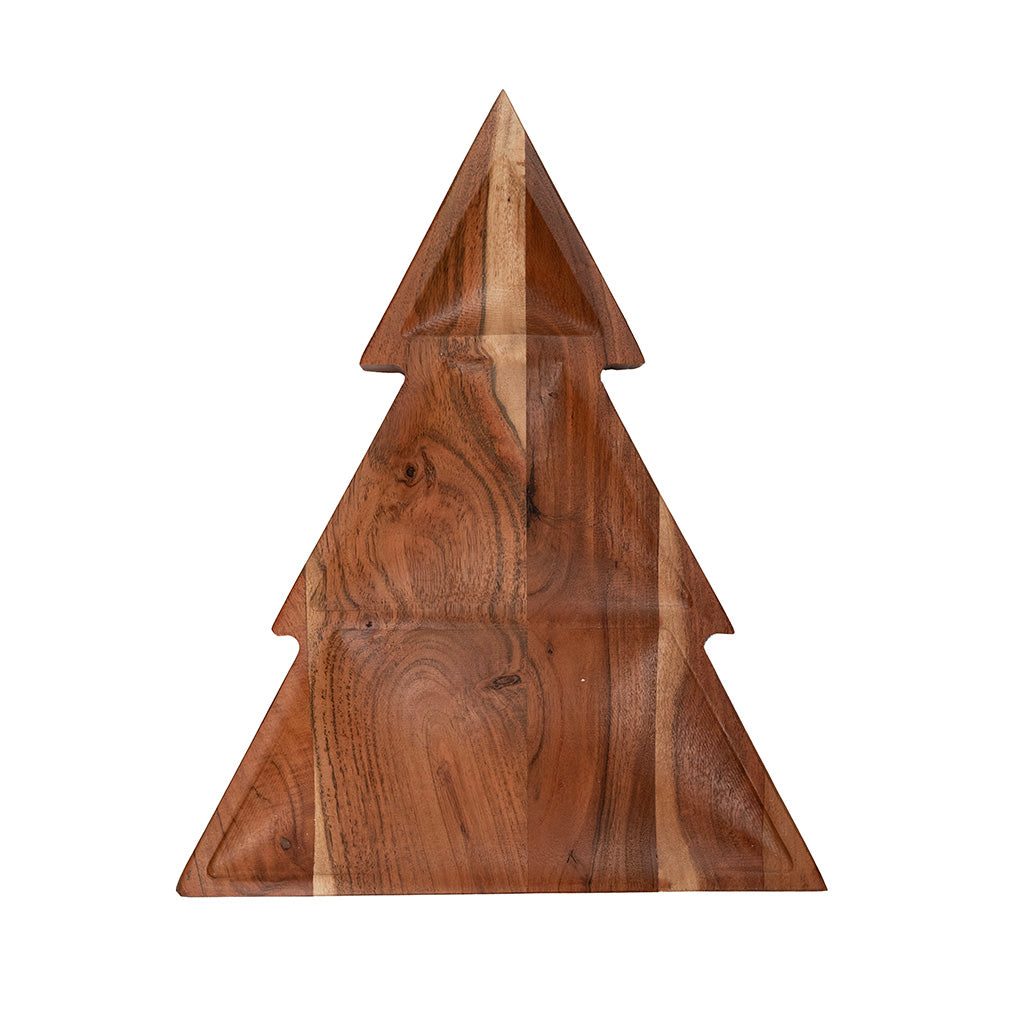 Wood Xmas Tree Tray