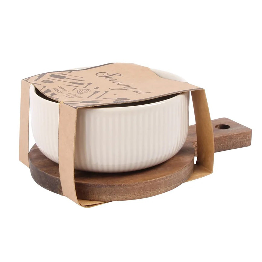 Tapas Living Acacia Ceramic Serving Set