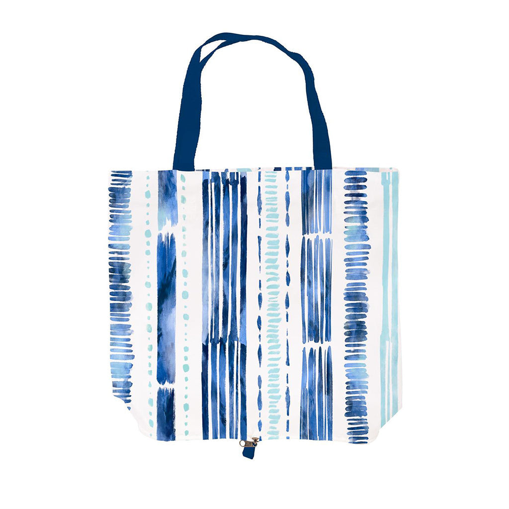 Blue Coastal Compact Tote