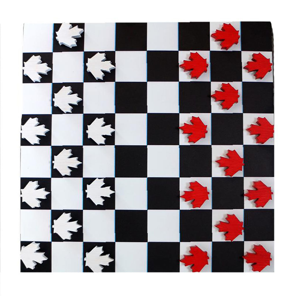 Canada Checkers Game 12in
