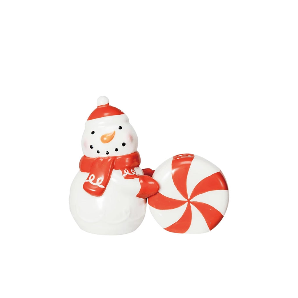 Ceramic Snowman Salt &amp; Pepper Set