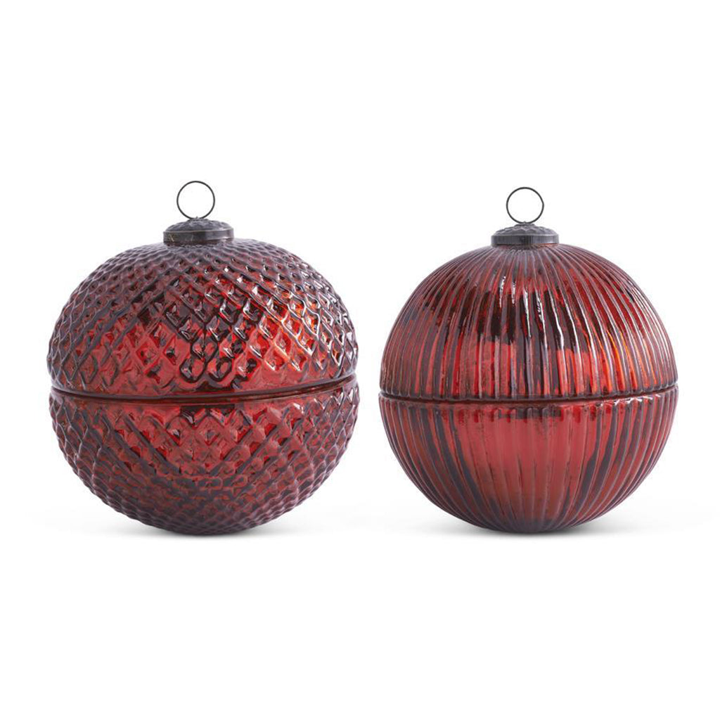 Red Ornament Candle