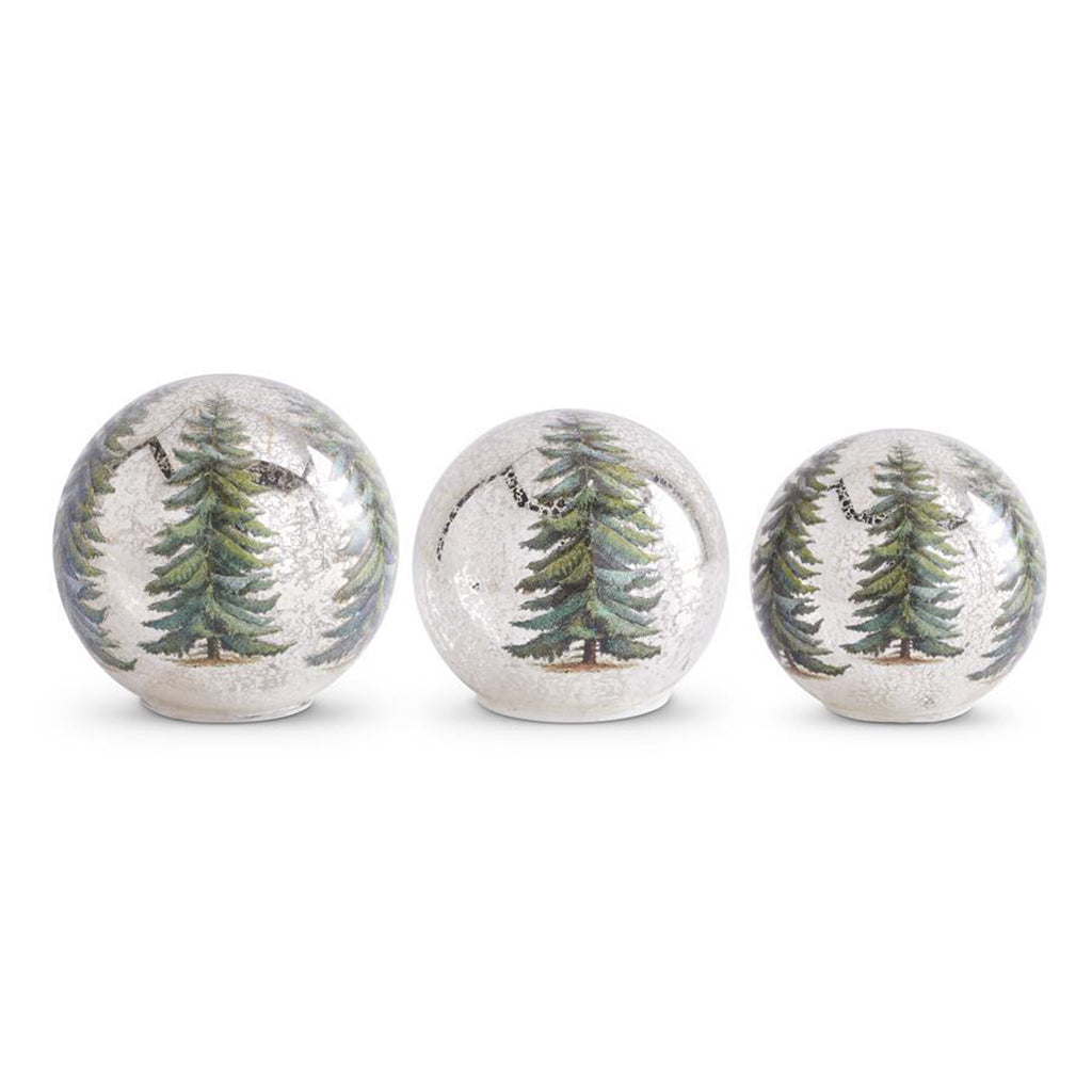 Pine Tree LED Tabletop Globe