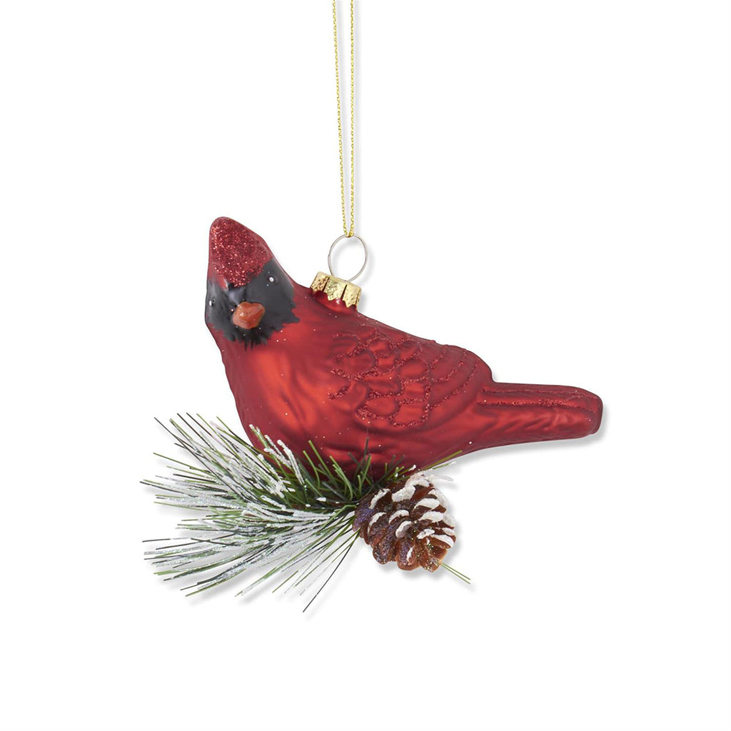 Blown Glass Cardinal Ornament