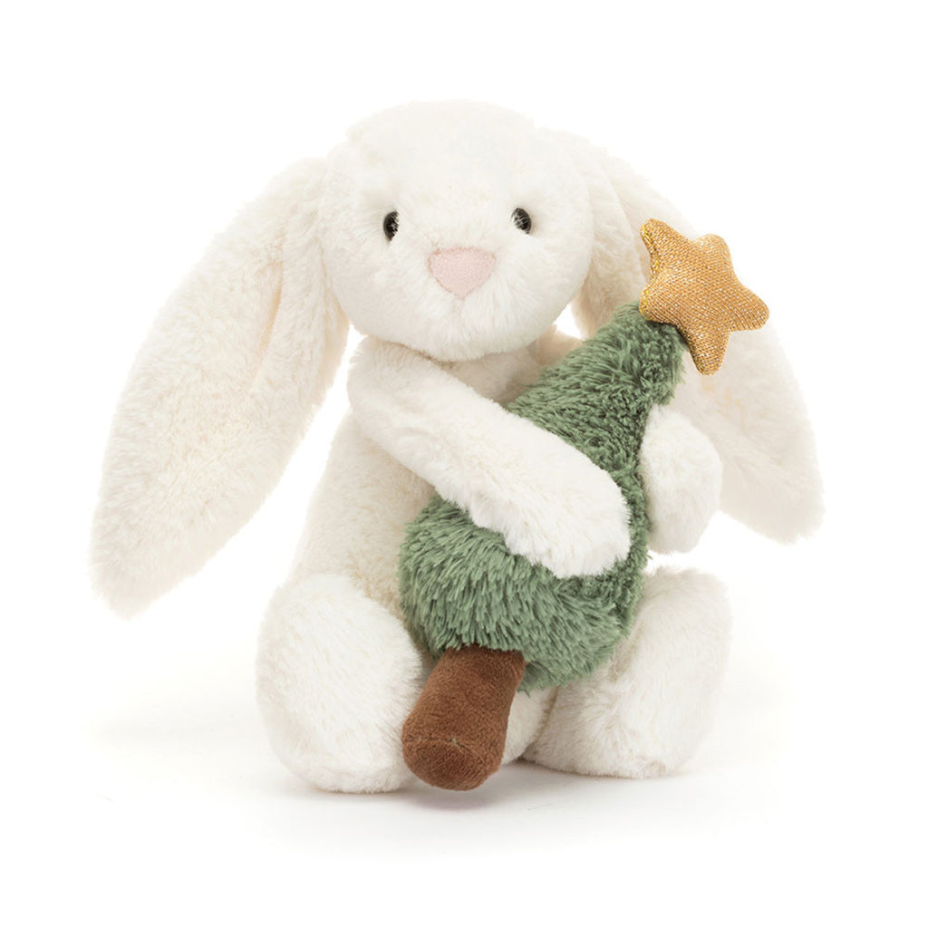 Bashful Bunny with Christmas Tree Jellycat