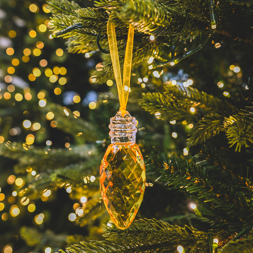 Faceted Christmas Bulb Ornament