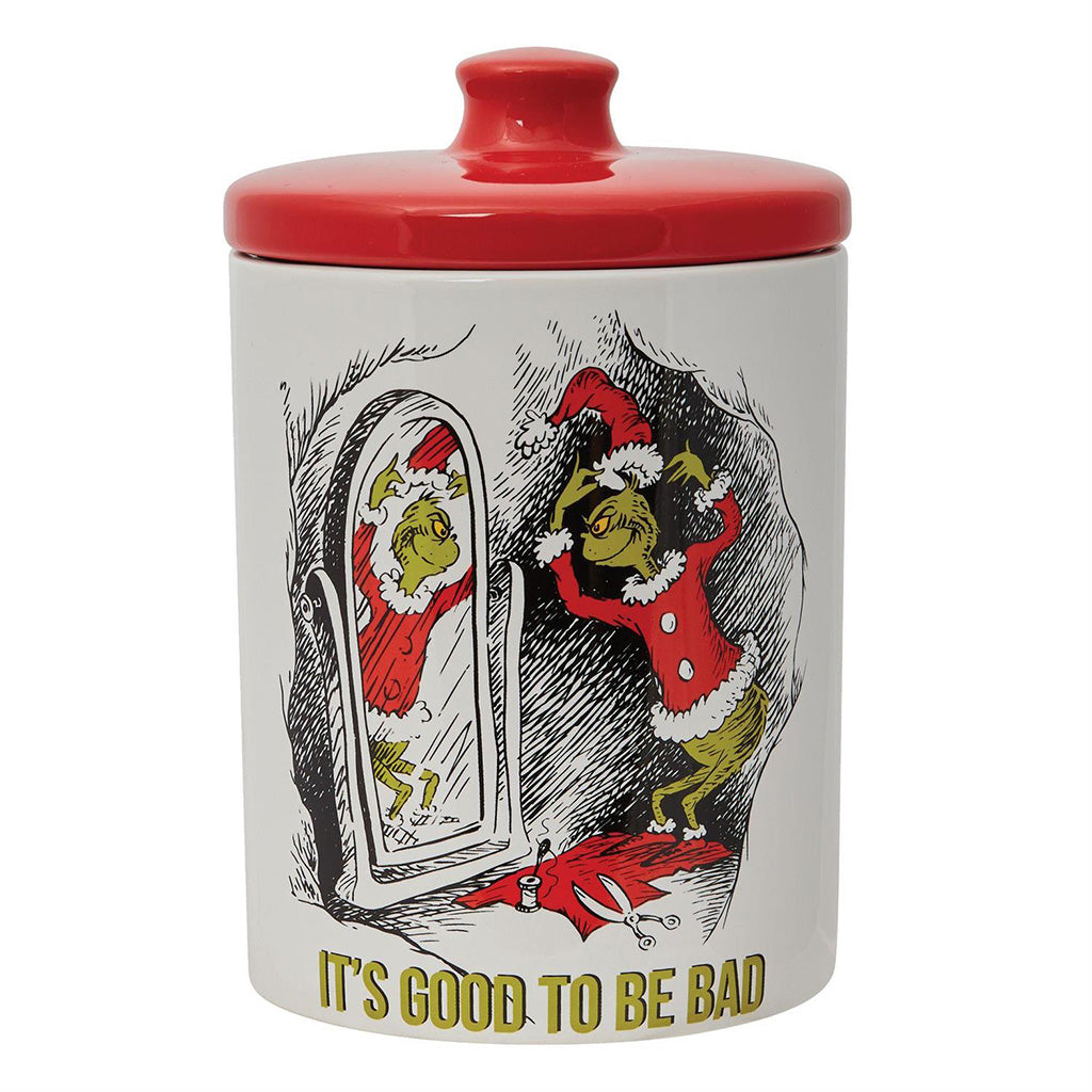 Santa Grinch Cookie Jar