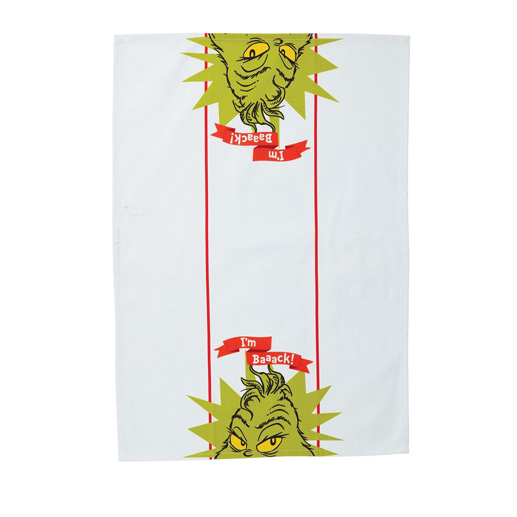 Grinch I&#39;m Back Tea Towel