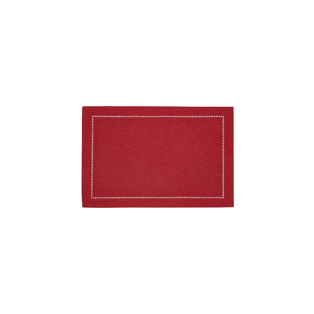 Hemstitch Placemat Red