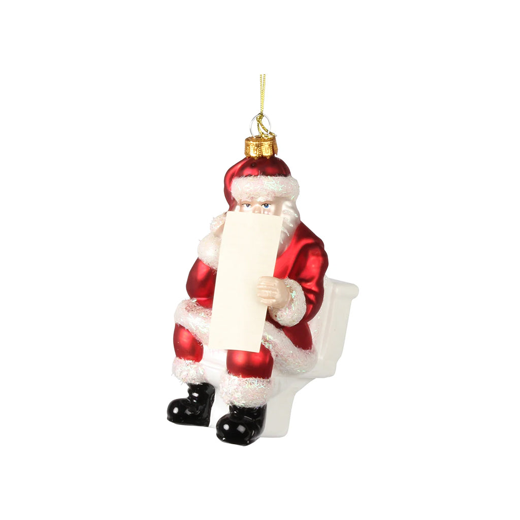 Sittin&#39; Santa Ornament