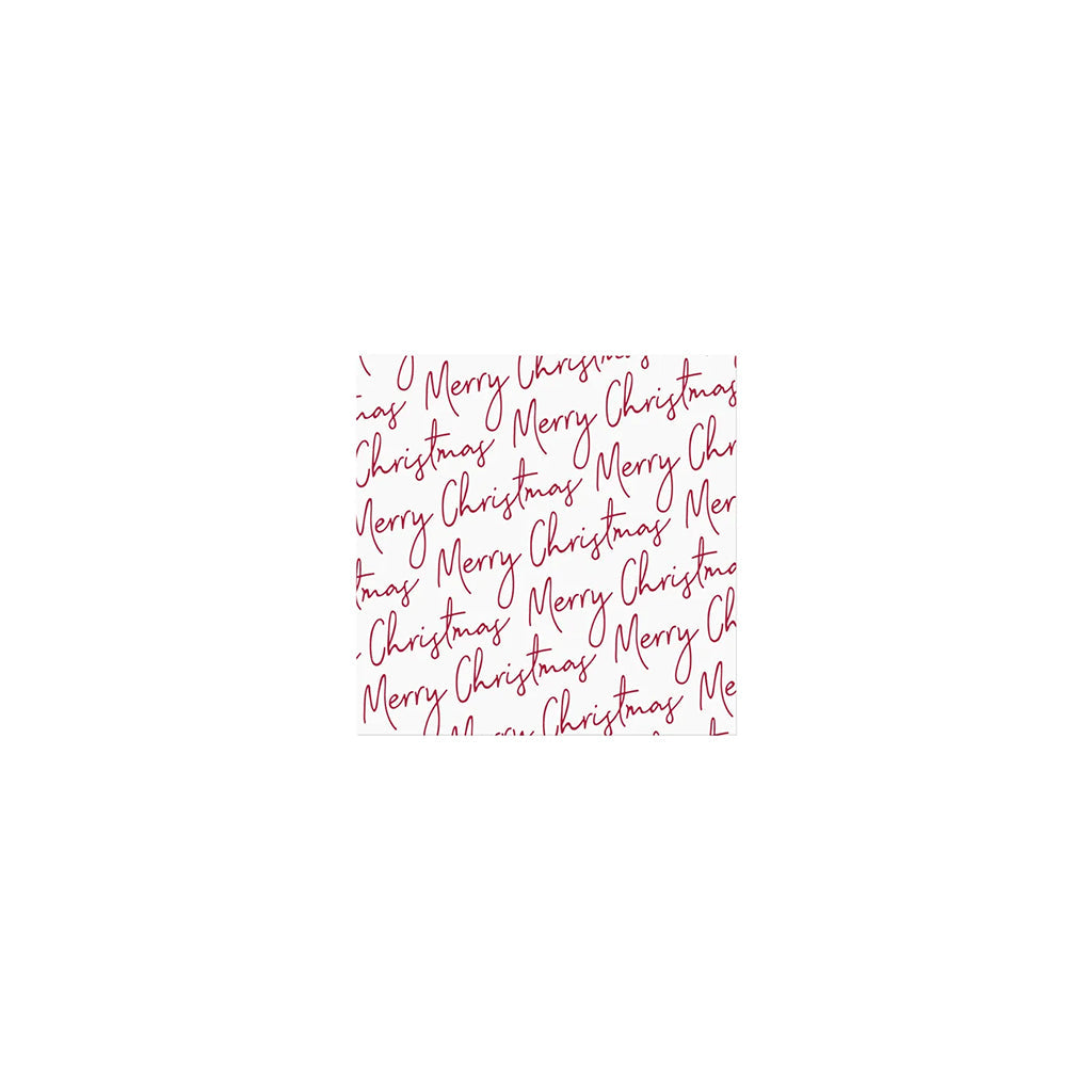 Merry Christmas Script Printed Napkin