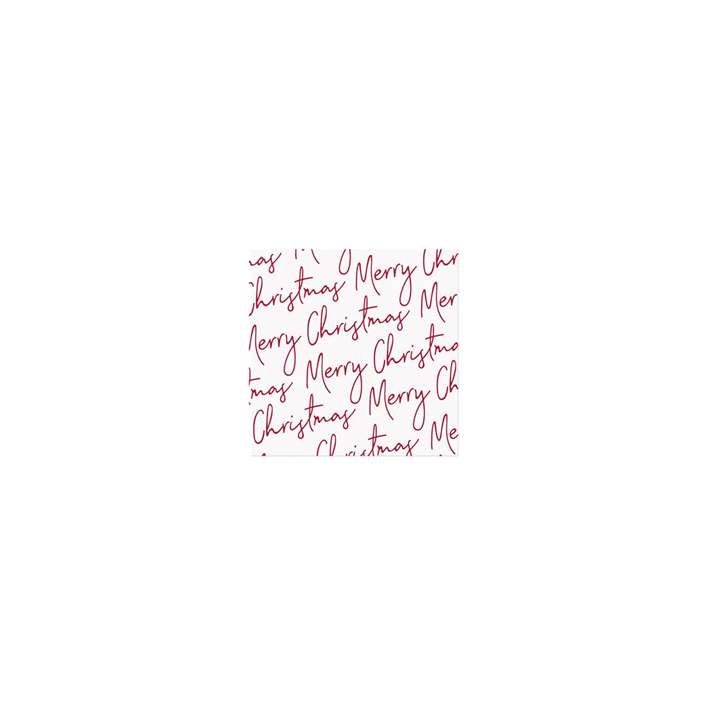 Merry Christmas Script Printed Napkin