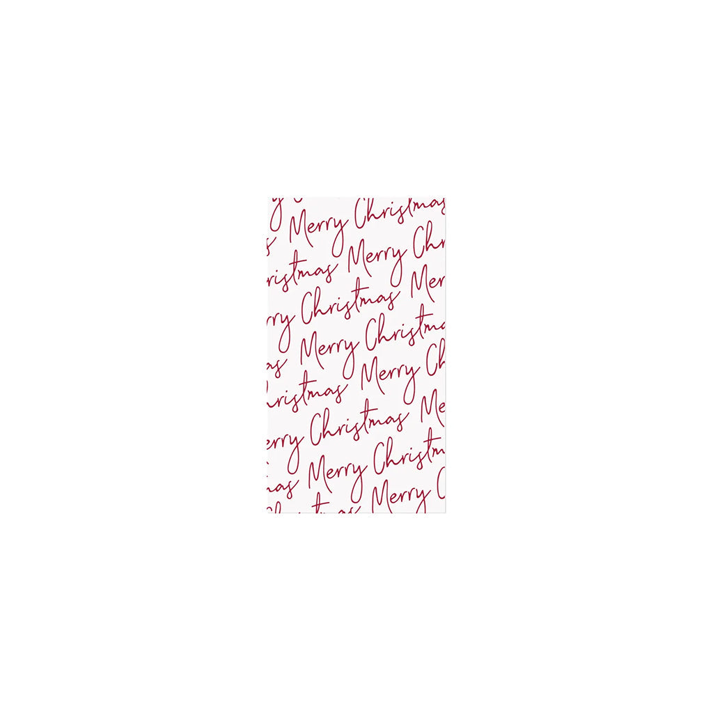 Merry Christmas Script Printed Napkin