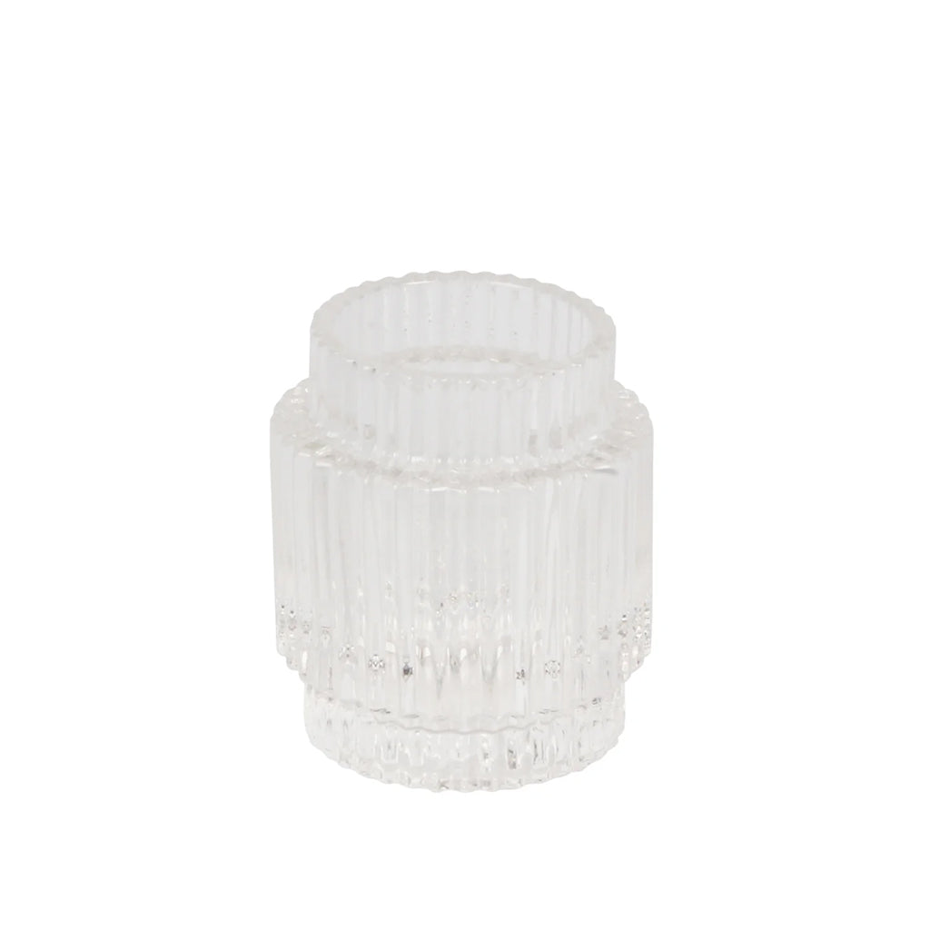 Empire Cylinder Glass Candle Holder Clear