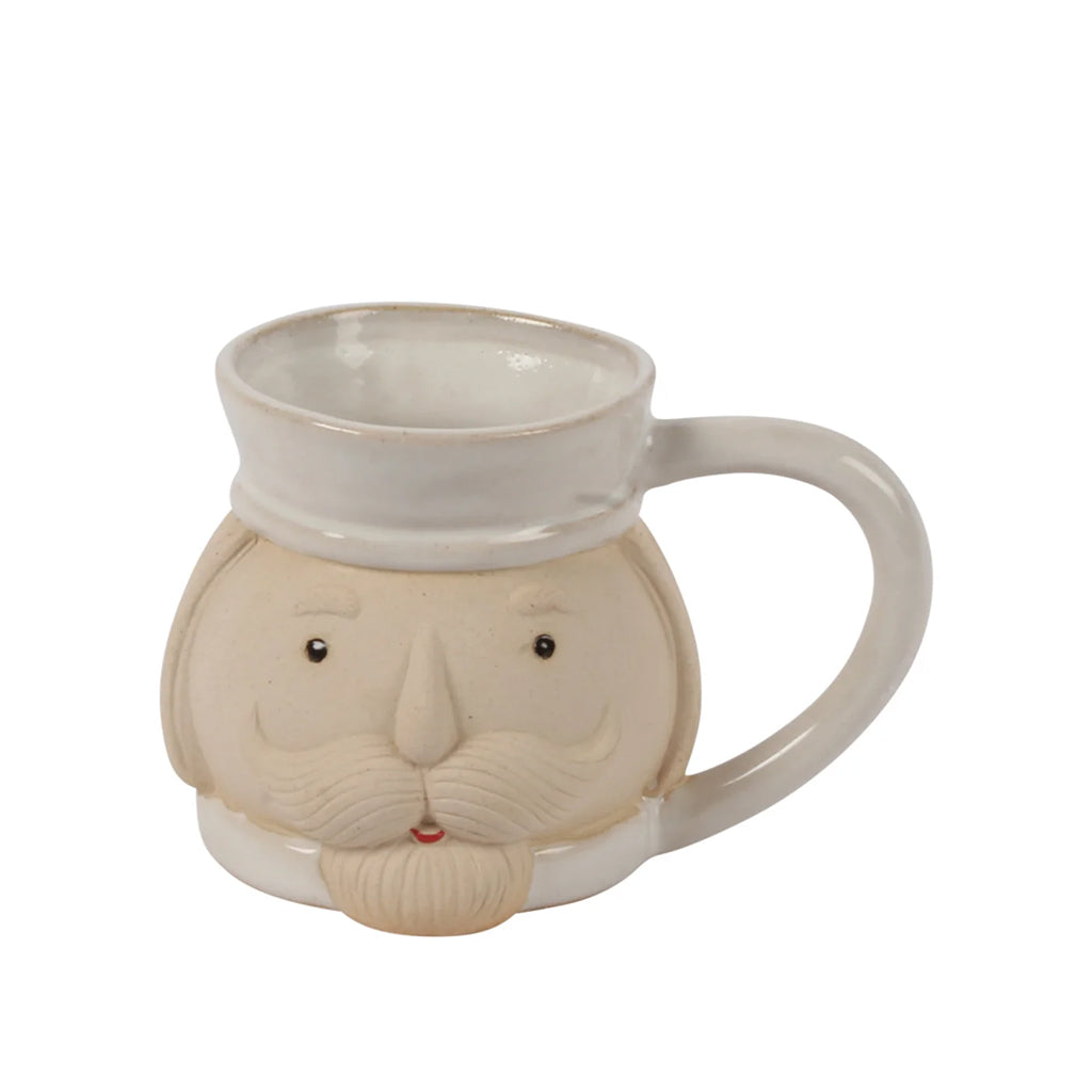 Stoneware Nutcracker Mug White