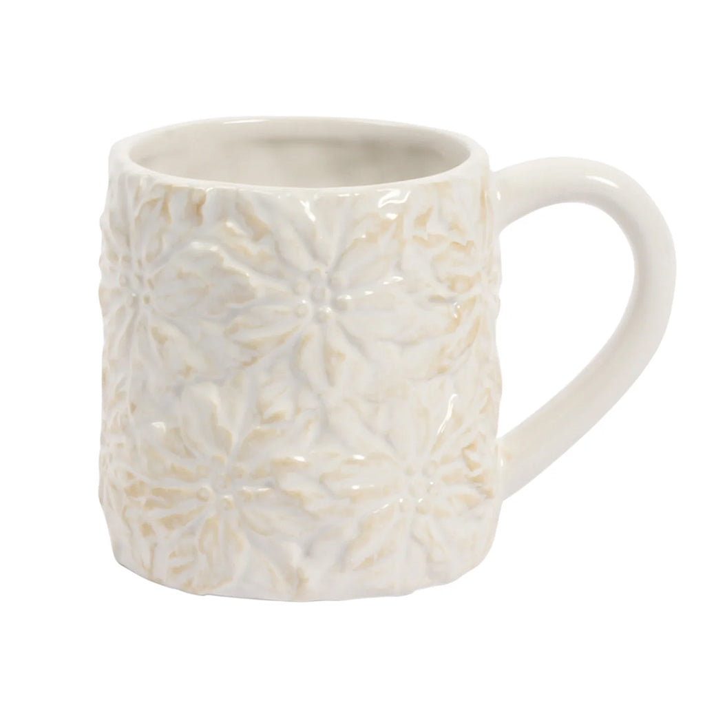 Poinsettia Mug Natural