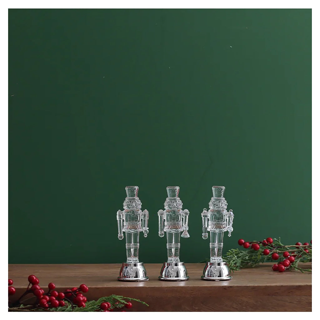 LED Standing Nutcracker Clear