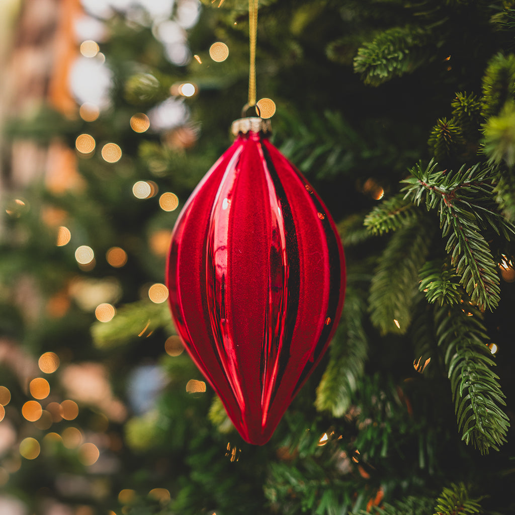 Burgandy Glass Ornament