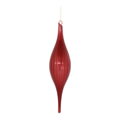 Drop Ornament Red Glass