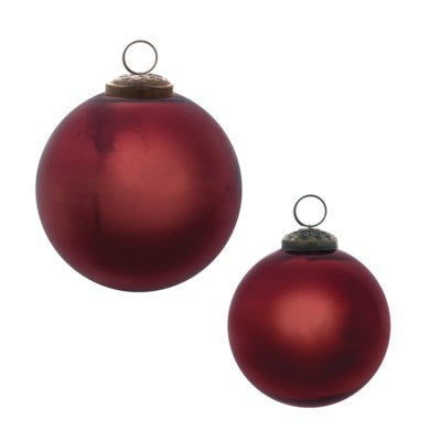 Burgundy Ball Ornament